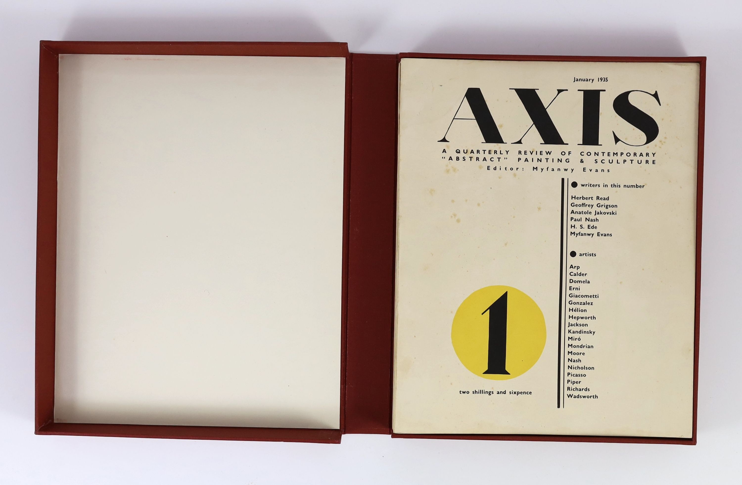 Evans, Myfanwy [editor] - Axis a Quarterly Review of Contemporary 